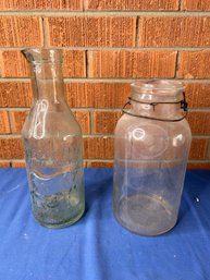 Two Vintage Milk Jugs