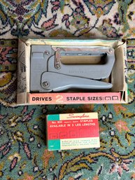 Vintage Stapler And Staples