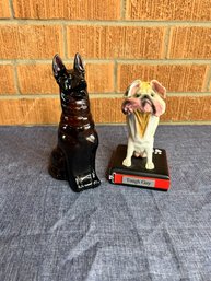 Two Dog Statues
