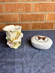 Butterfly Jar And Hummingbird Vase