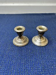 Empire Sterling Candlestick Holders