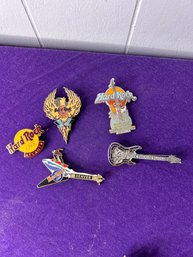 Bundle Of Hard Rock Cafe Pins (5) - #2