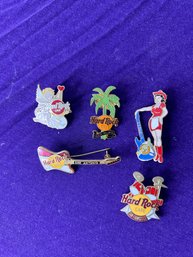 Bundle Of Hard Rock Cafe Pins (5) - #3