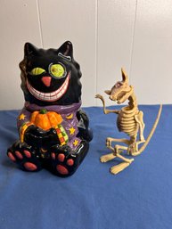 Cat Jar And Mouse Skeleton
