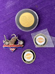 Harley Davidson Pin/coin Bundle