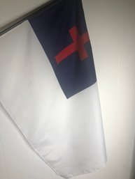 Cross Flag And Pole