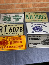 Bundle Of 6 License Plates