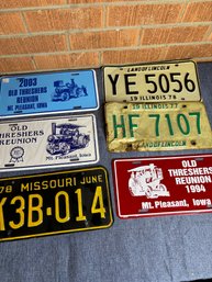 Bundle Of 6 License Plates