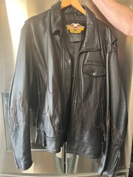 Harley Davidson Flame Leather Jacket