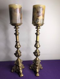 Brass Candle Holders- 24T