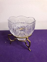 Crystal Bowl W Stand 6T