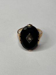 Black And Diamond Ring