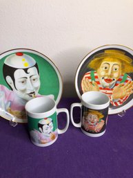 Clown Cups & Plates