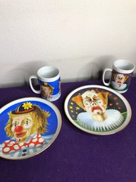 Clown Cups & Saucers