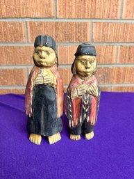 Two Wood Figures