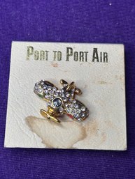 Port To Port Air Airplane Pin