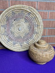 Basket And Plate Decor