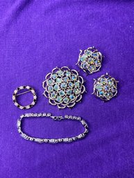 Vintage Bundle Of Bling Jewelry -