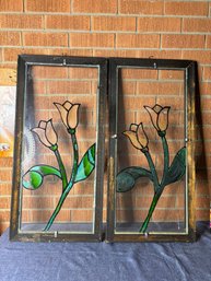 Tulip Stained Glass -15 X 31