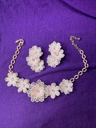1950s Necklace And Clip Ons
