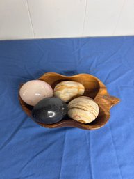Marble Eggs And Bowl