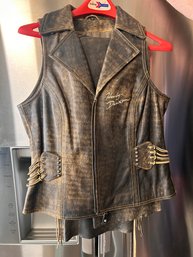 Harley Davidson Leather Vest And Pants