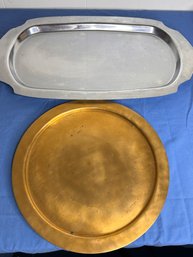 Platter And Bronze Plate