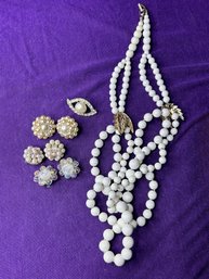 Vintage Bundle Of Pearl Jewelry