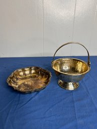 Chippendale International Silver Bowl And Small Plate