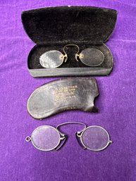 Two Pair Of Antique Glasses