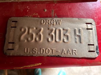 Old License Plate