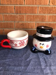 Mug-snowman Jar