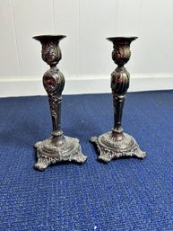 Candle Sticks - W M Rogers & Sons-9T