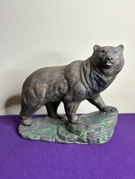 Vintage Ceramic Bear Statue