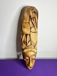 Wood African Face Decor