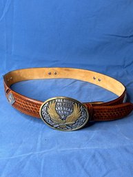 Right To Bear Arms Buckle With Tony Lama Belt