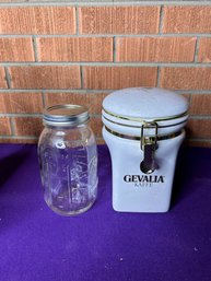 Gevalia Jar And Mason Jar