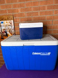 Two Coleman Coolers