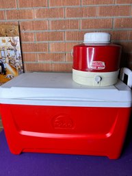 Igloo And Thermos Cooler