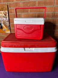 Rubbermaid And Coleman Coolers