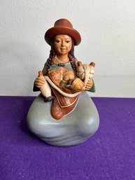 Ceramic Women Indian Statue