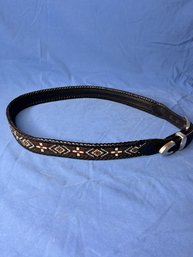 Black And Brown Beaded Belt