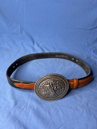 Wrangler Buckle With Justin Belt