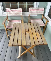 Folding Table And 2 Chairs