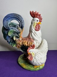Rooster And Hen Statue