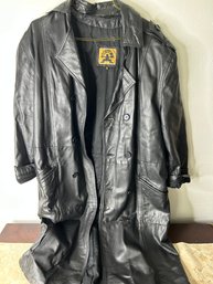 Phase 2 Leather Trench Coat