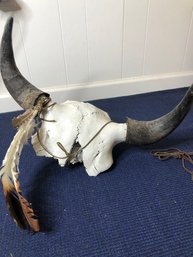 Skull & Horns- 21 X 16