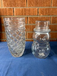 Snowman Jar And Vase