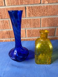 Yellow And Blue Vase