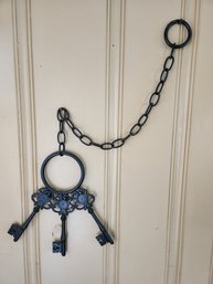 Large Cast Iron Skeleton Key Wall Decor